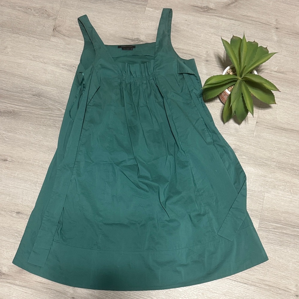 BCBGMaxAzria Teal Gathered Dress